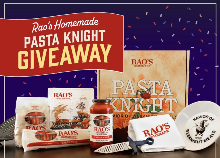 Enter Rao’s Homemade Giveaway for a Pasta Night ‘Knight’ Kit