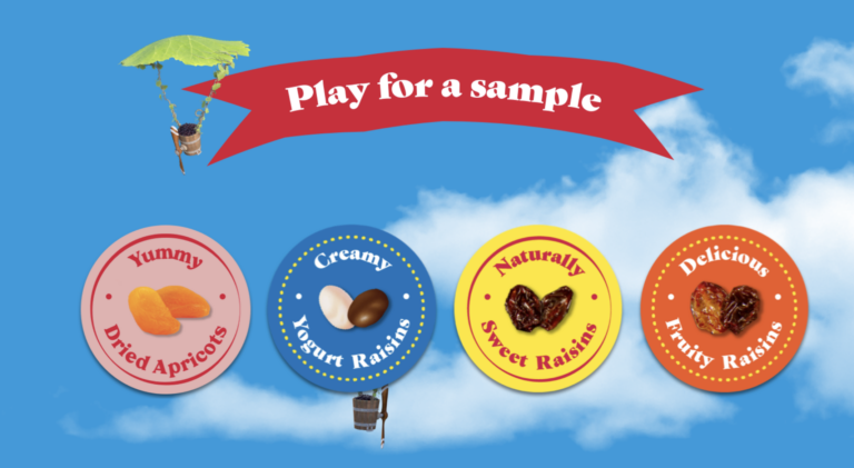 Sun-Maid Fruity Raisin Snacks Instant Win Game
