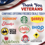 Where Veterans Eat Free and Get Discounts on Veterans Day 2024