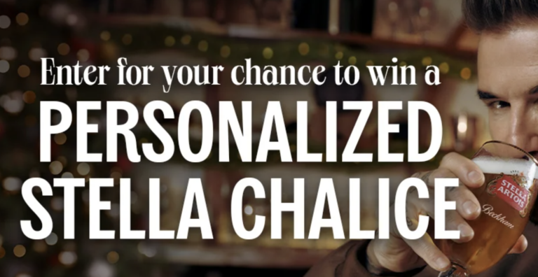 Stella Holiday Custom Chalice Sweepstakes: Enter to Win a Personalized Chalice!