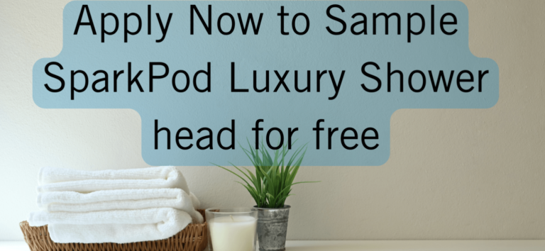 Apply Now to Sample SparkPod’s Premium Shower Heads for Free