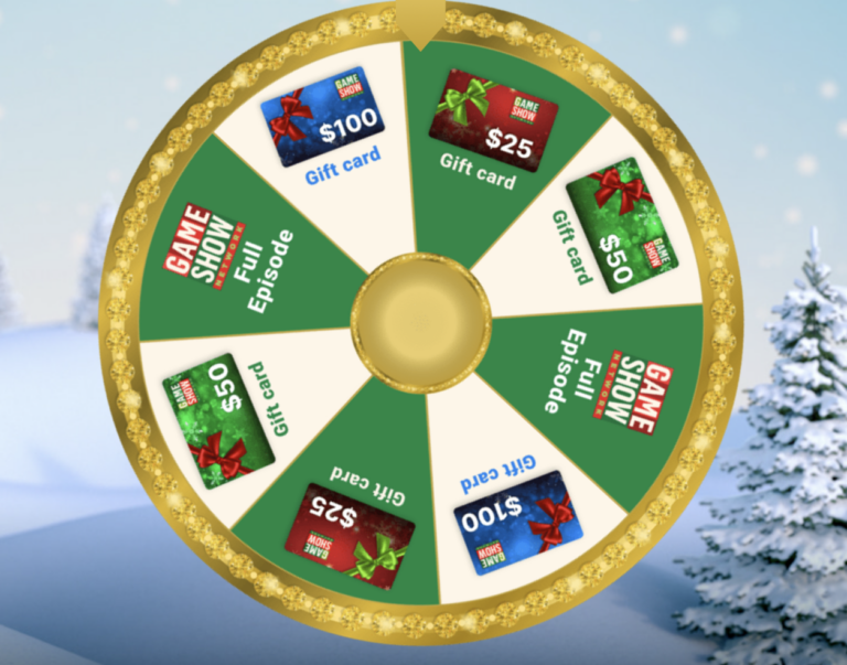 Game Show Network 25 Days of Christmas Sweepstakes & Instant Win Game