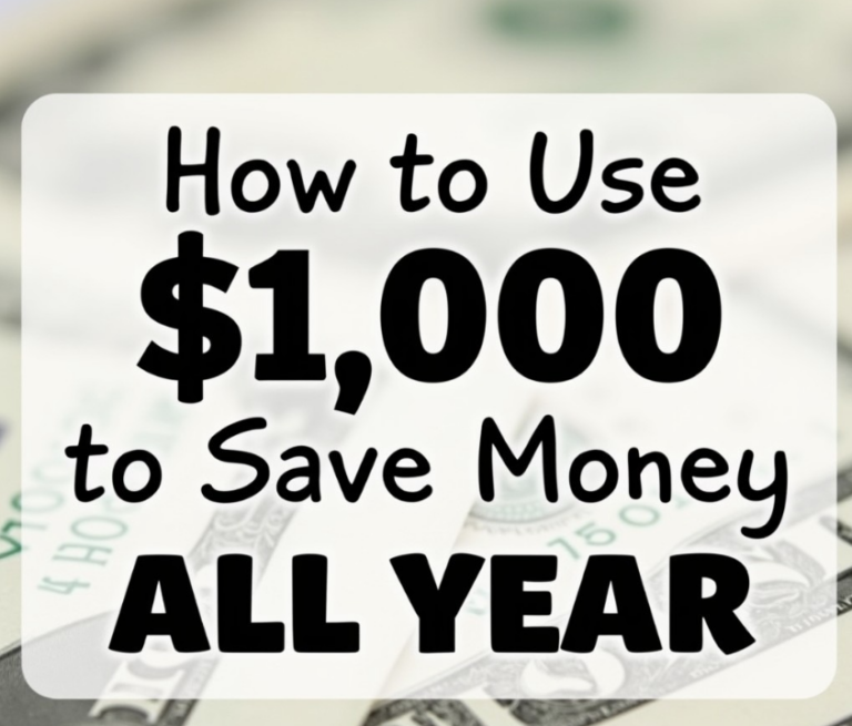How to Use $1,000 to Save Money All Year