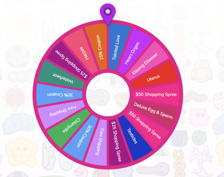 SPIN THE WHEEL and Score GIANTmicrobes Valentine’s Day Bestsellers!
