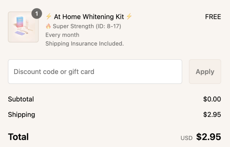 Get a Brighter Smile for FREE – Just Pay $2.95 Shipping! 🦷✨