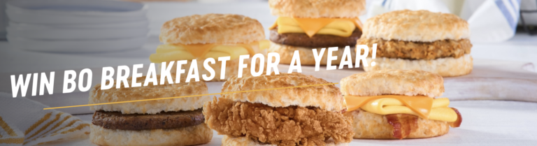 Free Bojangles Breakfast for a Year Sweepstakes (10 Winners Per Location!)