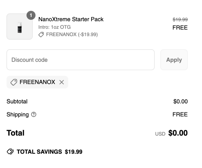 Get a Free NanoXtreme Pain Relief Cream (No Purchase Needed!)