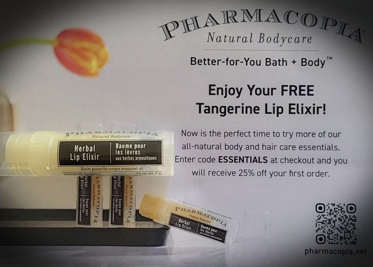 Get a FREE Tangerine Lip Elixir from Pharmacopia 🍊 No Purchase Needed!