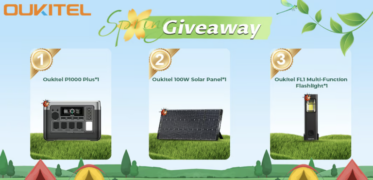 Power Up Your Spring: Oukitel Spring Giveaway Offers a Portable Power Station and More!