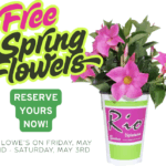 Free Spring Flowers at Lowe’s for Members!