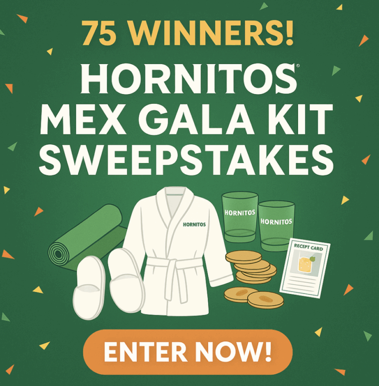 Win a Hornitos® Mex Gala Kit Worth $500 – One-Time Entry Sweepstakes!