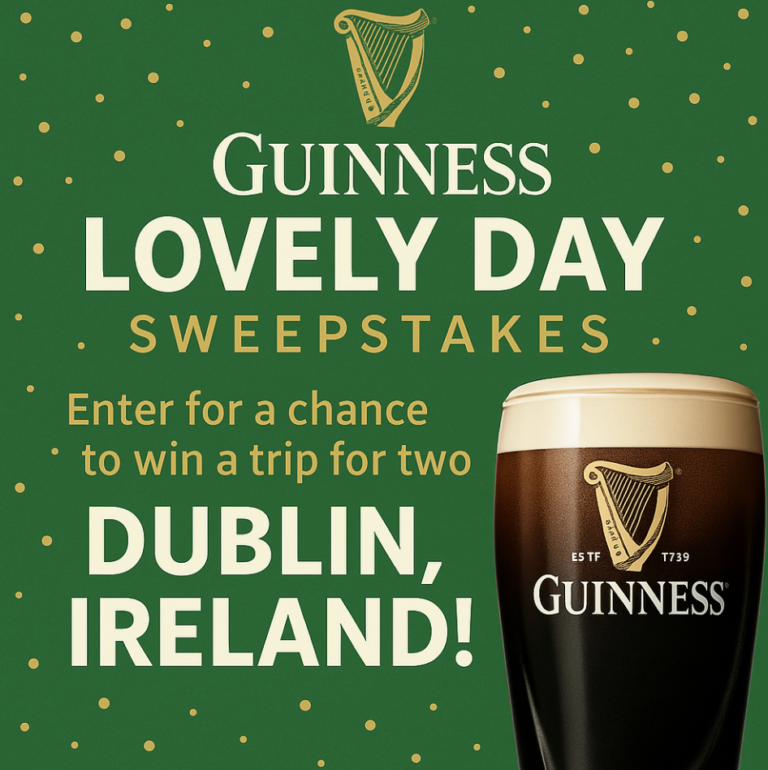 Win a Trip to Grand Cayman + Instant Win Venmo Cash – GUINNESS Lovely Day Sweepstakes