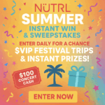 NÜTRL Summer Instant Win and Sweepstakes: Score VIP Festivals, Concert Cash, and More!