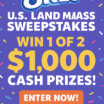 OREO U.S. Land Mass Sweepstakes: Win $1,000 Cash!