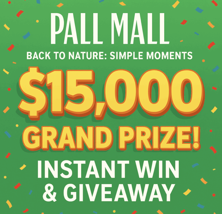 Pall Mall Back to Nature: Simple Moments Instant Win & Giveaway!