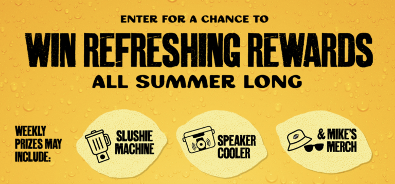 Win a Slushie Machine or Beach Kit – Mike’s Hard Lemonade Summer Sweepstakes (Daily Entry)