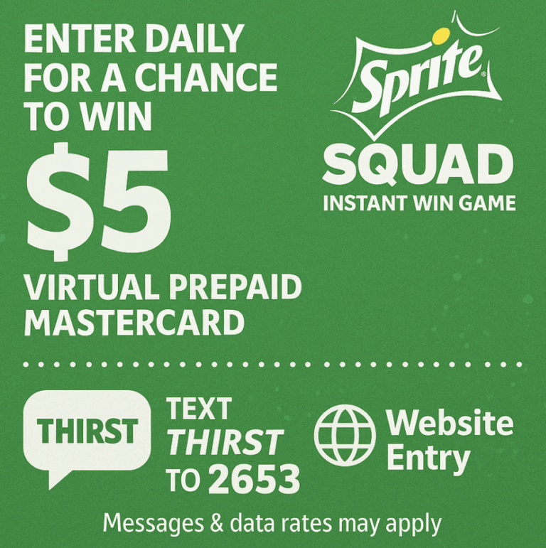 Win Money Instantly in the Sprite Squad Game (Yes, Really)
