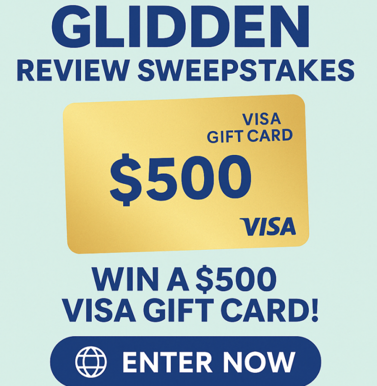 Win a $500 Visa Gift Card in the Glidden Review Sweepstakes