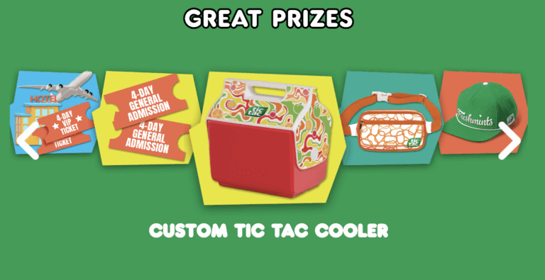 Tic Tac “Refresh Your Summer” Sweepstakes + Instant Win Game for Lollapalooza VIP Getaway
