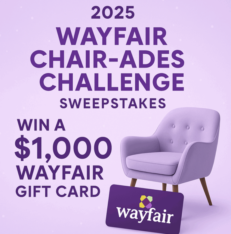 Can You Pose Like a Chair for $1,000? Wayfair’s 2025 Sweepstakes Says Yes.