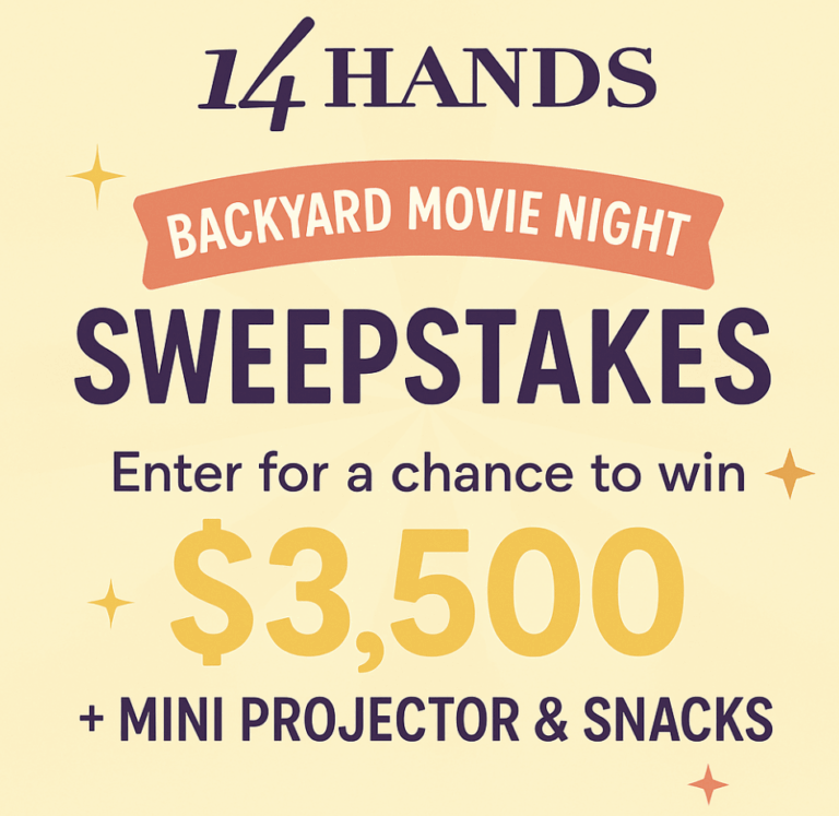 14 Hands Backyard Movie Night Sweepstakes: Win a Backyard Movie Setup!