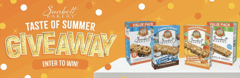 Sunbelt Bakery Taste of Summer Giveaway: Daily Entries for Free Granola & Merch