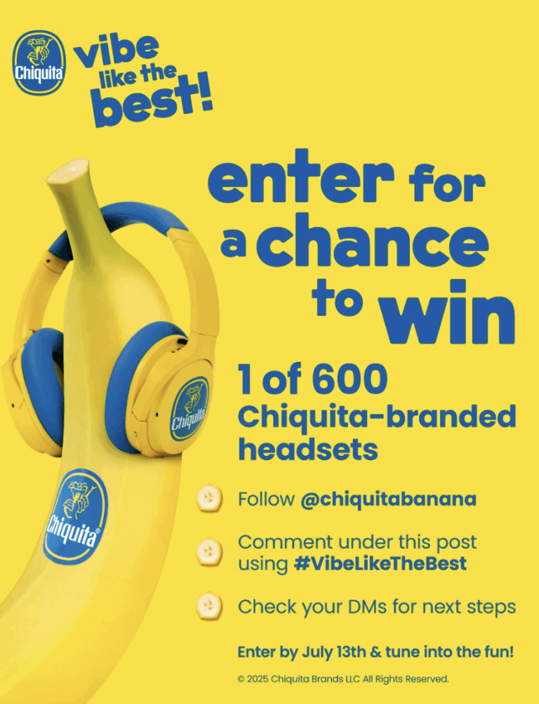 Win Chiquita’s Vibe Like the Best Giveaway — 600 Exclusive Headsets Up for Grabs!