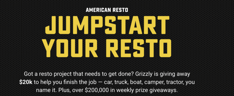 Win Cash & Prizes in the 2025 Grizzly Customs Summer Sweepstakes (Daily Entries!)