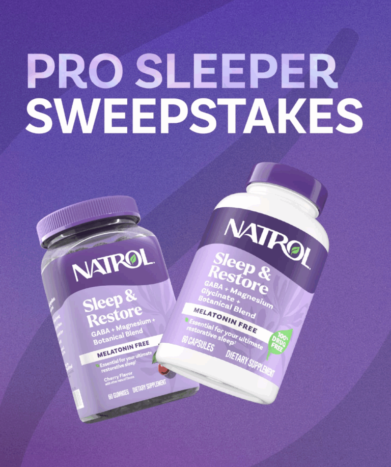WIN FREE SLEEP GEAR: Natrol Pro Sleeper Sweepstakes 2025