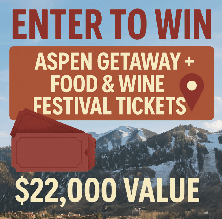 Win a $22K Aspen Food & Wine Trip in the HomeGoods TJX Rewards Sweepstakes