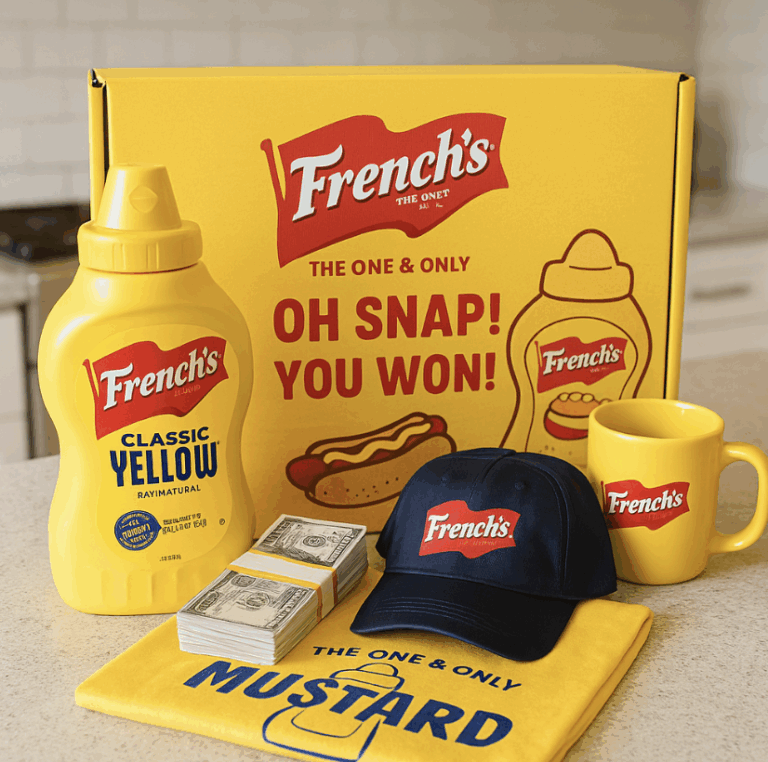 Win $30,000 Cash in the French’s Mustard Sweepstakes (One-Time Entry!)