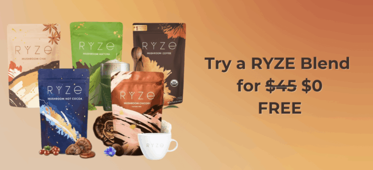 Upgrade Your Morning Routine with a Free Full-Size RYZE Mushroom Product (Yes, Really)