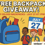 Free Backpack Giveaway at Verizon & Wireless Zone – July 27, 2025 (120K+ Backpacks!)