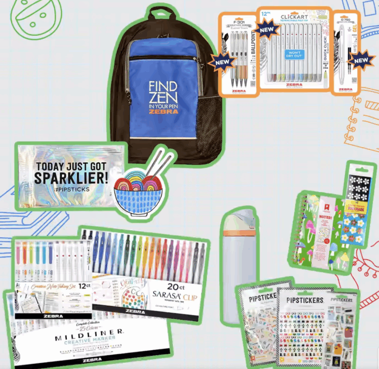 Zebra Pen & Pipsticks E-Zen-tials Giveaway: Win Over $325 in Back-to-School Essentials