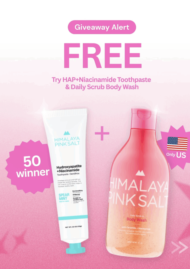 Himalaya Pink Salt Giveaway: Win Fluoride-Free Toothpaste and Body Wash