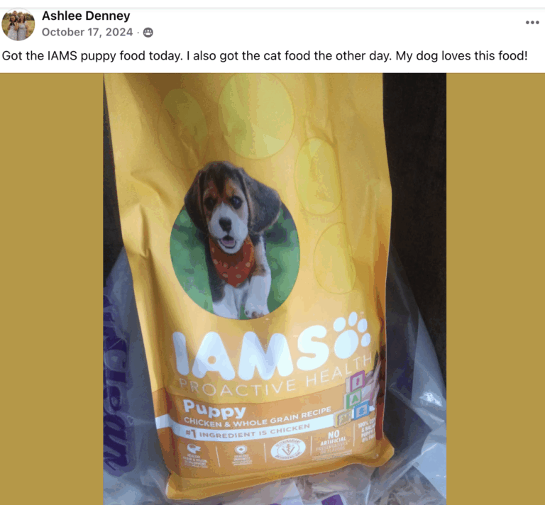 Free IAMS™ Puppy Food Sample – Limited Time Only!