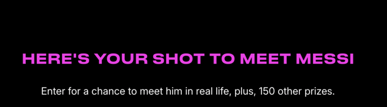 Win a VIP Trip to Meet Lionel Messi + Over $50K in Prizes