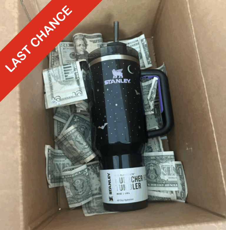 Black Halloween Stanley $100 Cash