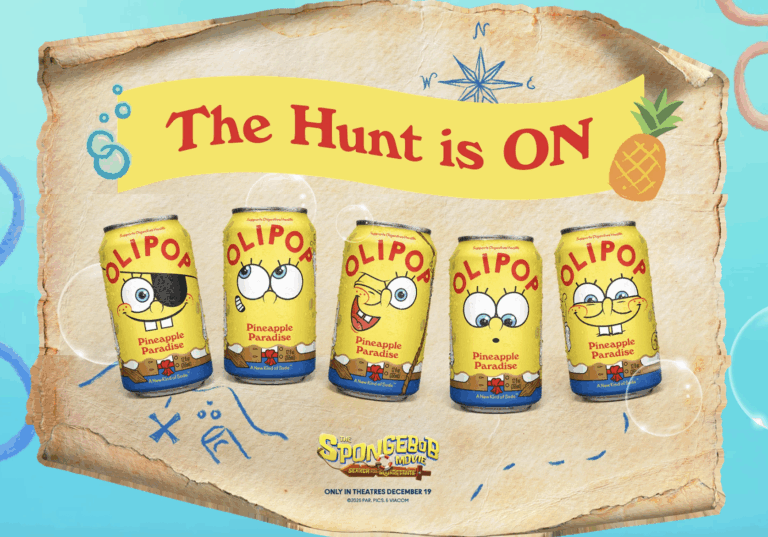OLIPOP Spongebob Sweepstakes: Win a Six-Month Supply of OLIPOP + SpongeBob Prizes