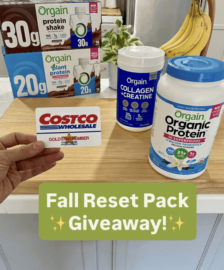 Costco Fall Reset Pack Giveaway by Orgain
