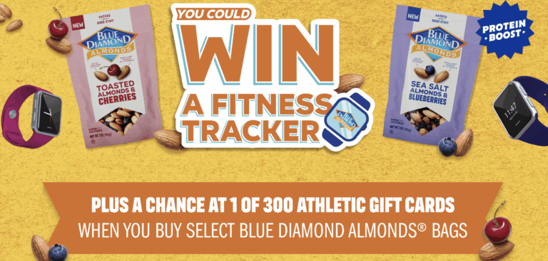 Blue Diamond Growers Fitness Sweepstakes: Win Smart Watches and $50 Gift Cards