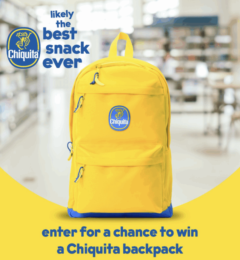 Win a Chiquita Backpack in the Pack Like the Best Giveaway