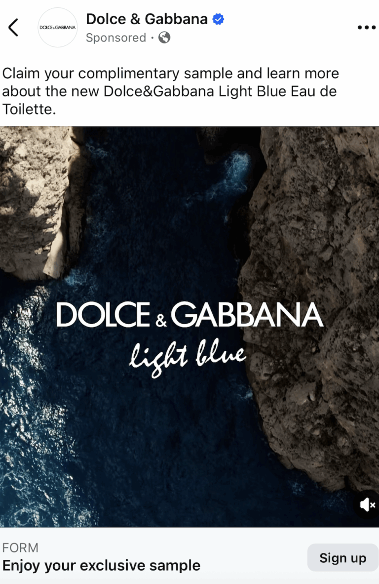 How to Score a Free Dolce & Gabbana Fragrance Sample