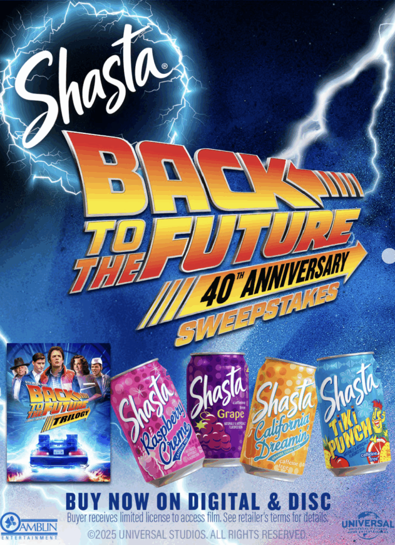 Win Shasta’s Back to the Future Prize Pack Worth $132 in the Daily Entry Sweepstakes