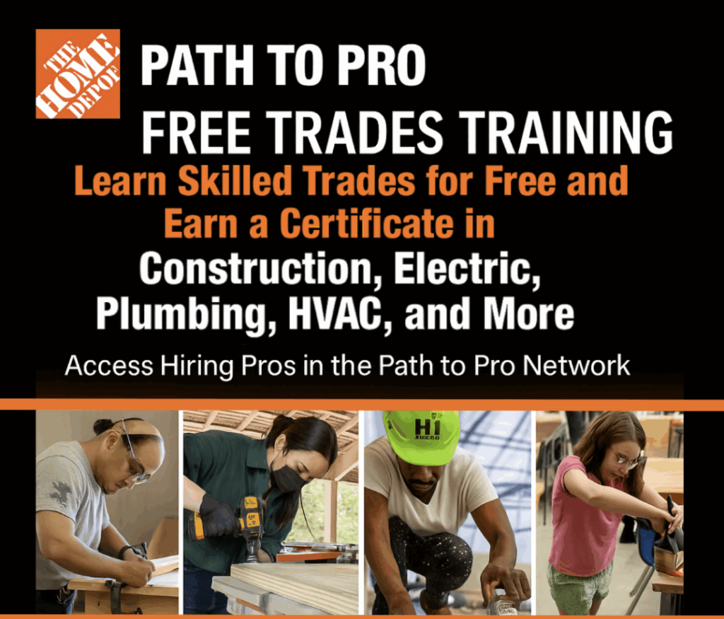 Free Skilled Trades Training from Home Depot: Build Your Career with ...