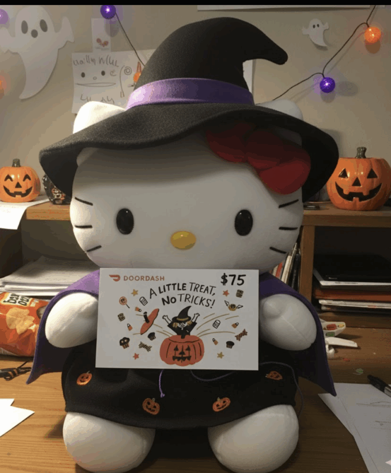Free $75 DoorDash Gift Card Giveaway – One-Time Entry Social Sweepstakes for Halloween