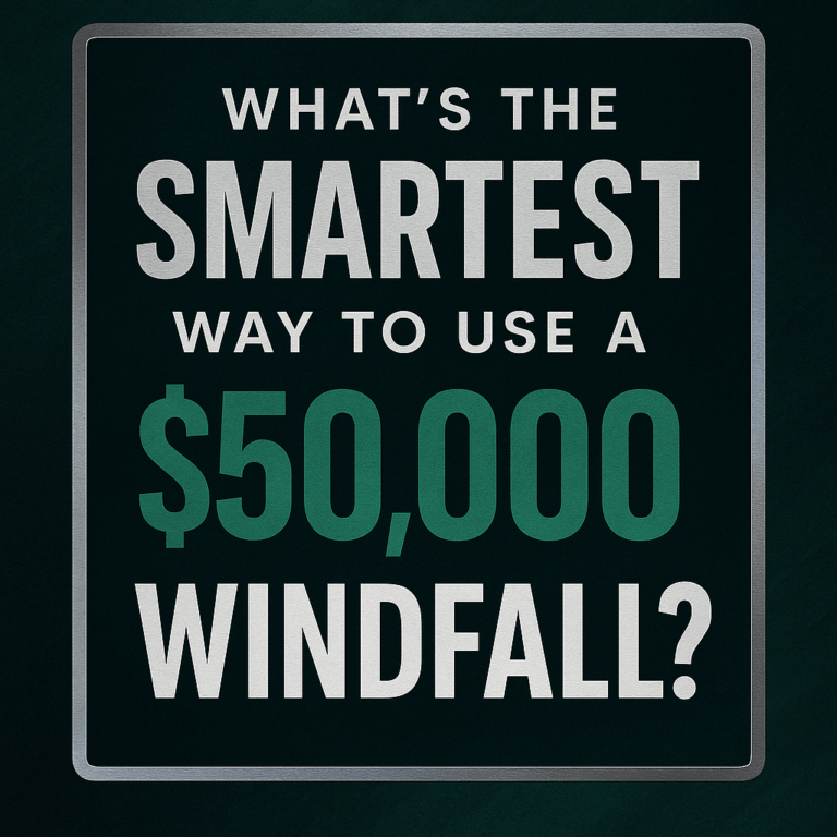 What’s the Smartest Way to Use a $50,000 Windfall?