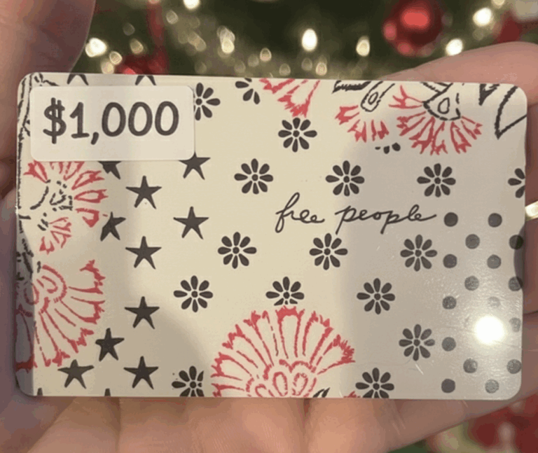 Free People “Win Your Wishlist” Sweepstakes – Enter for 5 × $1,000 Gift Cards