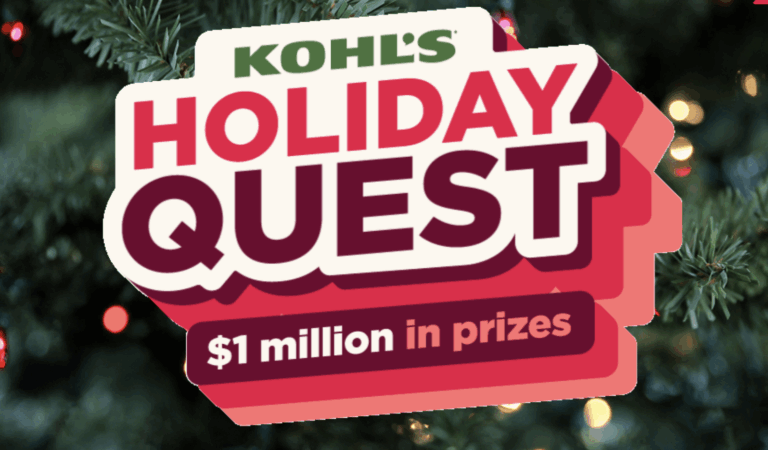 Kohl’s Holiday Quest Instant Win Game: Win $100,000 or Thousands in Kohl’s Cash