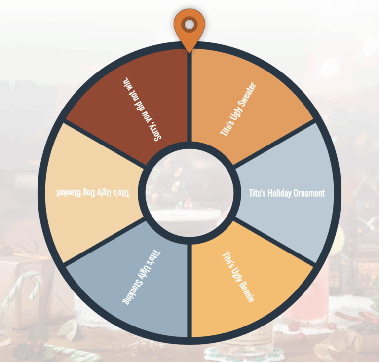 Tito’s Holiday Spin-The-Wheel Instant Win Game 2025
